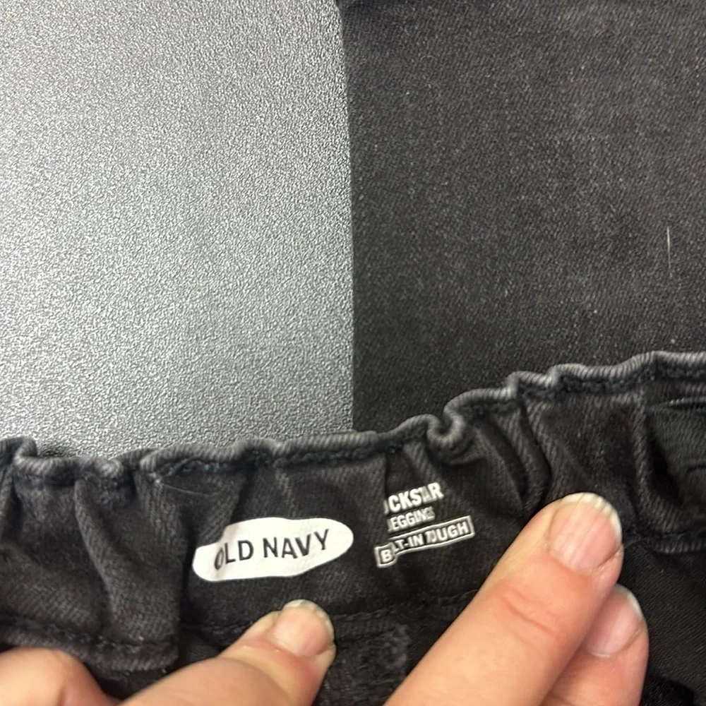 Old Navy girls high rise black skinny Jegging size 12